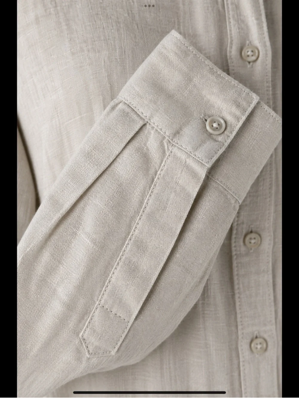Natural Linen Coastal Maxi Shirtdress Belted Button Front Pockets S/P